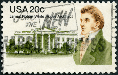 USA - 1981: shows portrait James Hoban (1755-1831), Irish American White House architect, 1981 photo