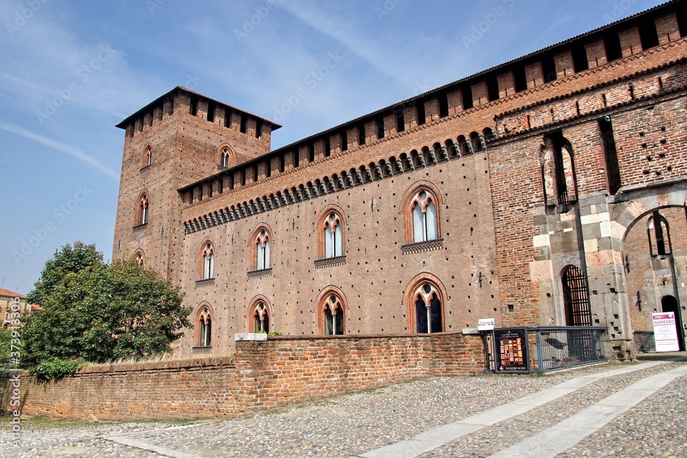 the medieval castle known as Castello Visconteo