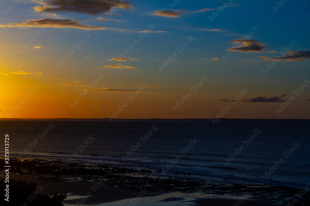 Naklejka premium Degradê do mar