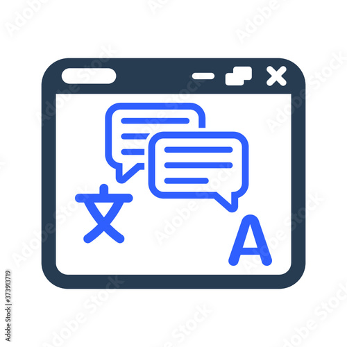 Language translate icon