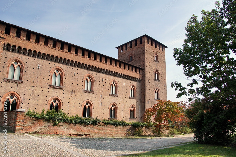 the medieval castle known as Castello Visconteo