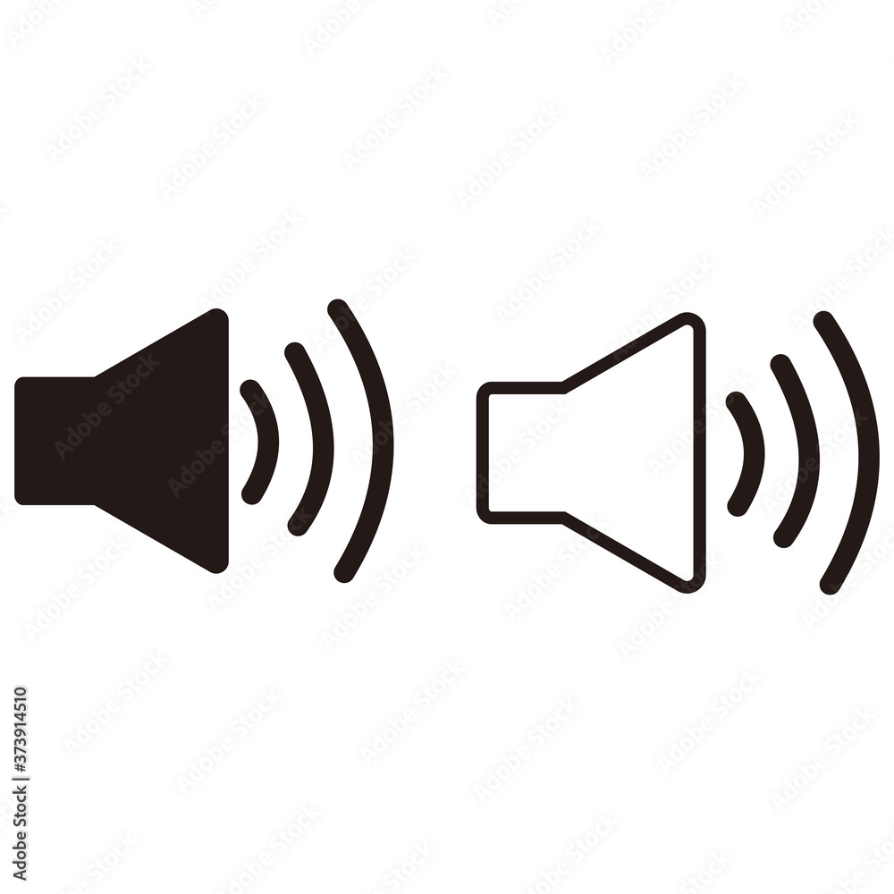 Speaker set, vector icon illustration symbol Speaker set, vector icon illustration symbol