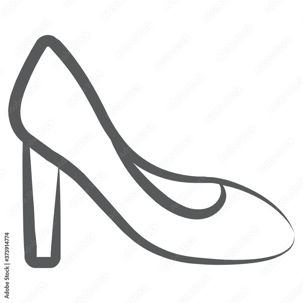 
Adorable high heel, footwear icon in editable design 
