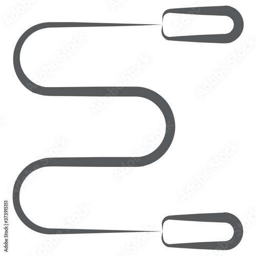
Icon of tie in line design, a neckwear cloth accessory 
