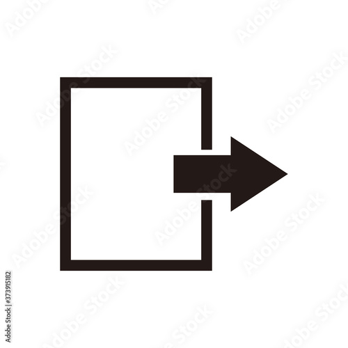 Exit icon vector illustration symbol