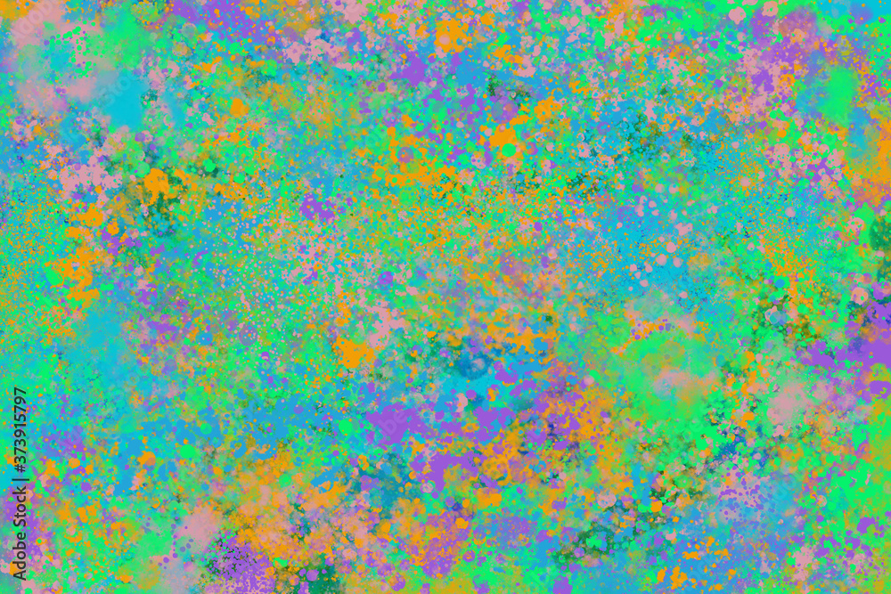 An abstract neon paint splatter background image.