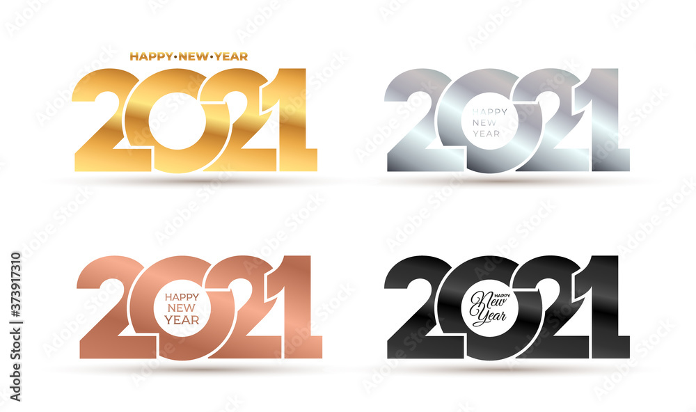 Luxury 2021 Happy New Year elegant design of golden, silver, rose, black logo numbers. Perfect typography for 2021 save the date designs and new year celebration invite. Isolated on white background. Luxury 2021 Happy New Year elegant design of golden, silver, rose, black logo numbers. Perfect typography for 2021 save the date designs and new year celebration invite. Isolated on white background.