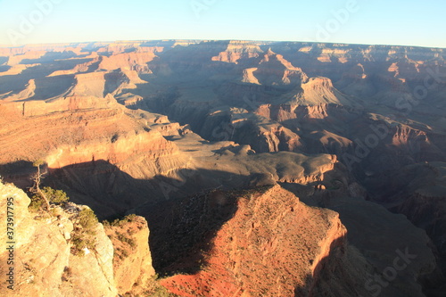 Landscape of Grand Canyon Sunrise at Yavapai Point in Arizona USA