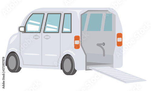 福祉車両のイラストレーション