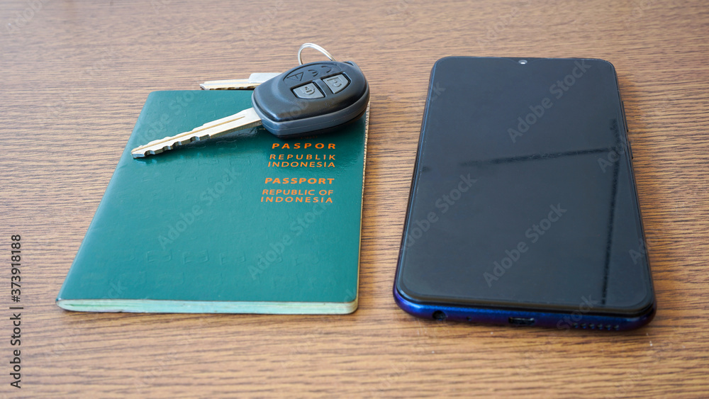 mobile phone and key mobile phone and key