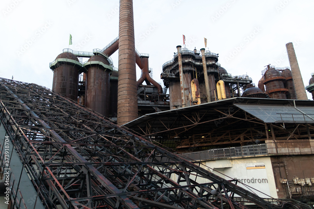 Fototapeta premium Altes Industrie Gelände