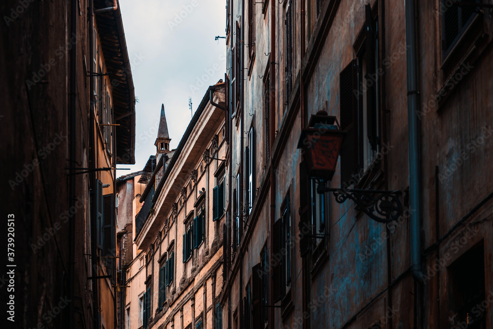 Street view of downtown Rome, ITALY
