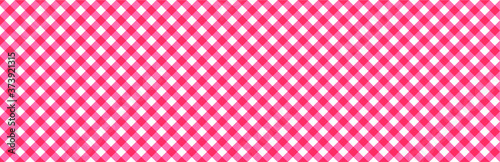Red tablecloth style. Vector gingham and bluffalo check line pattern. Checkered picnic cooking table cloth. Texture from rhombus, squares for plaid, tablecloths. Flat tartan checker print