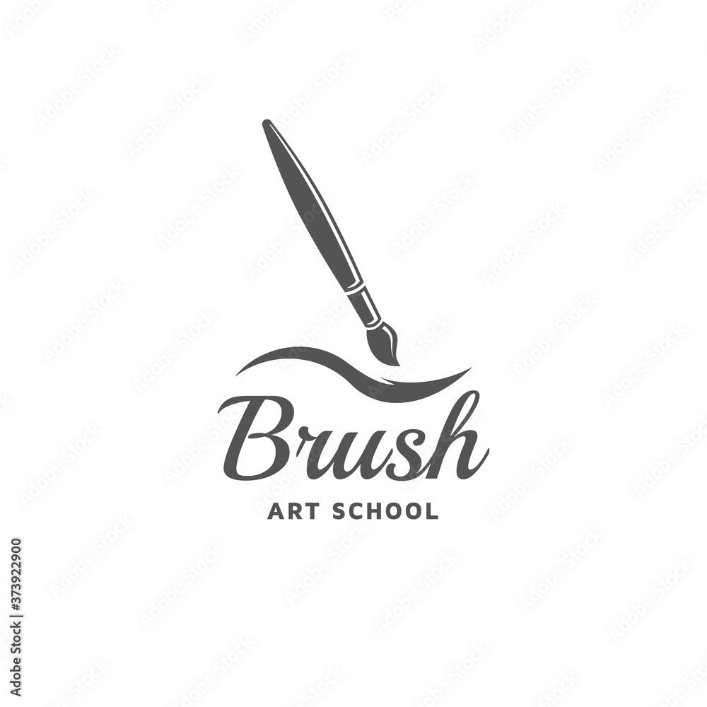 Brush vector emblem Brush vector emblem