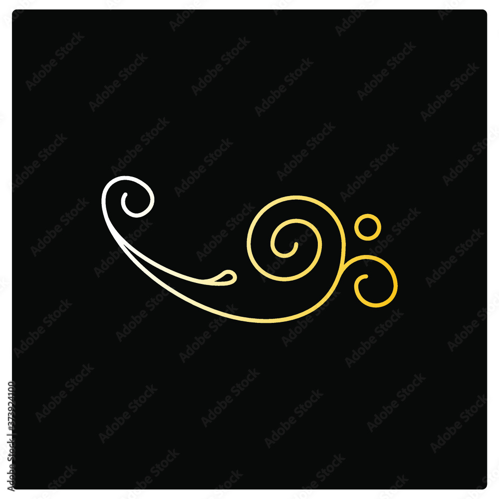 gold and white laurels, swirly border for black design, text divider icon in outline gold and white laurels, swirly border for black design, text divider icon in outline