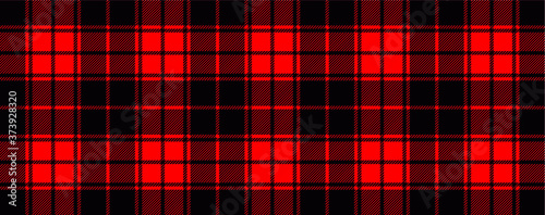 Red lumberjack style. Vector gingham and bluffalo check line pattern. Checkered picnic cooking table cloth. Texture from rhombus, squares plaid, tablecloths. Flat tartan checker print. Farmer or farm. photo