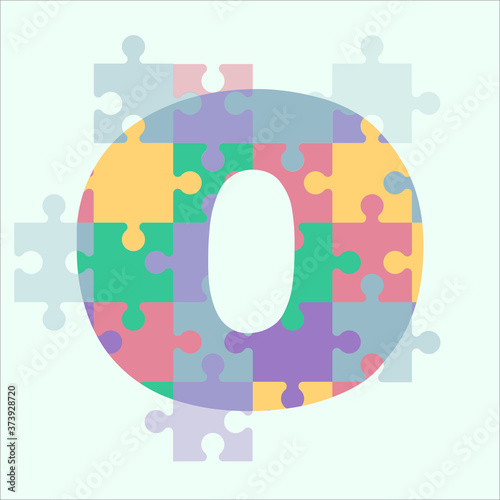 Alphabet puzzle O