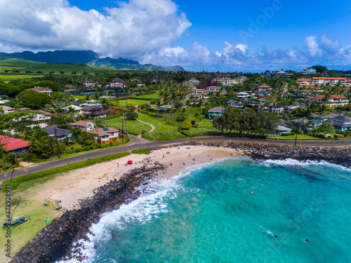 Brennecke's Beach in Poipu Kauai Hawaii  photo