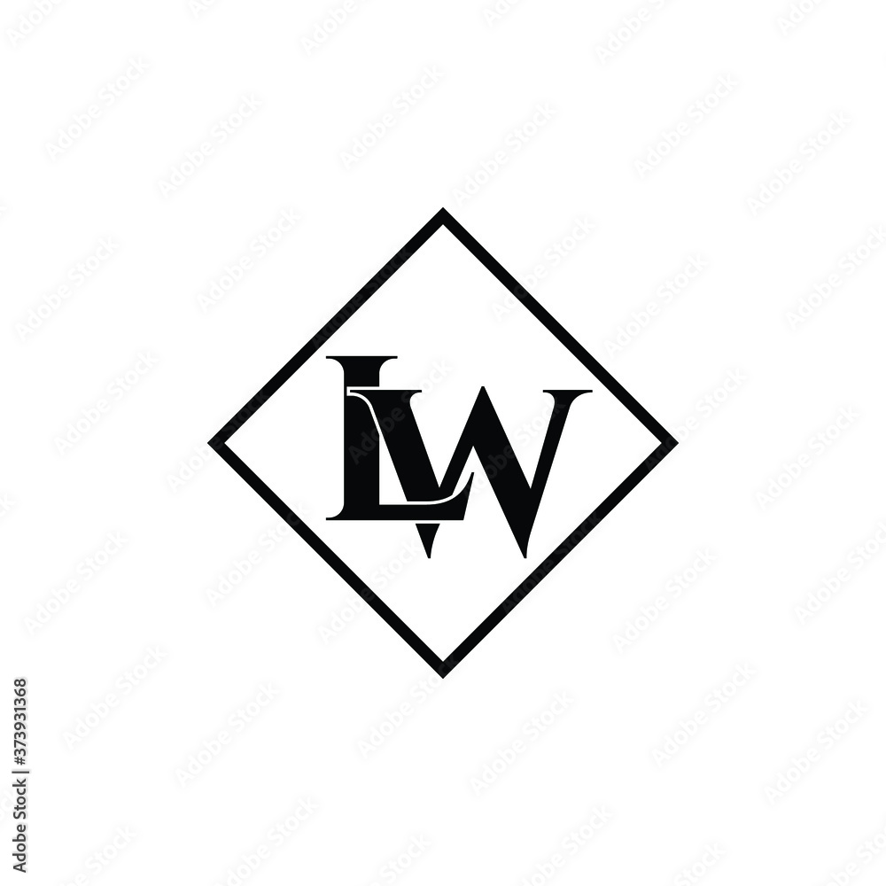 Letter LW luxury logo design vector Letter LW luxury logo design vector