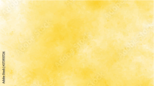 yellow background with watercolor texture in abstract vintage pastel yellow border design with faded textured beige paint color center