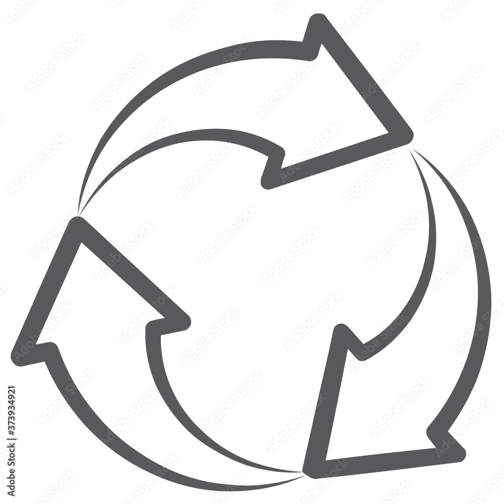 Trendy vector style of cycle arrows, process arrow
Trendy vector style of cycle arrows, process arrow