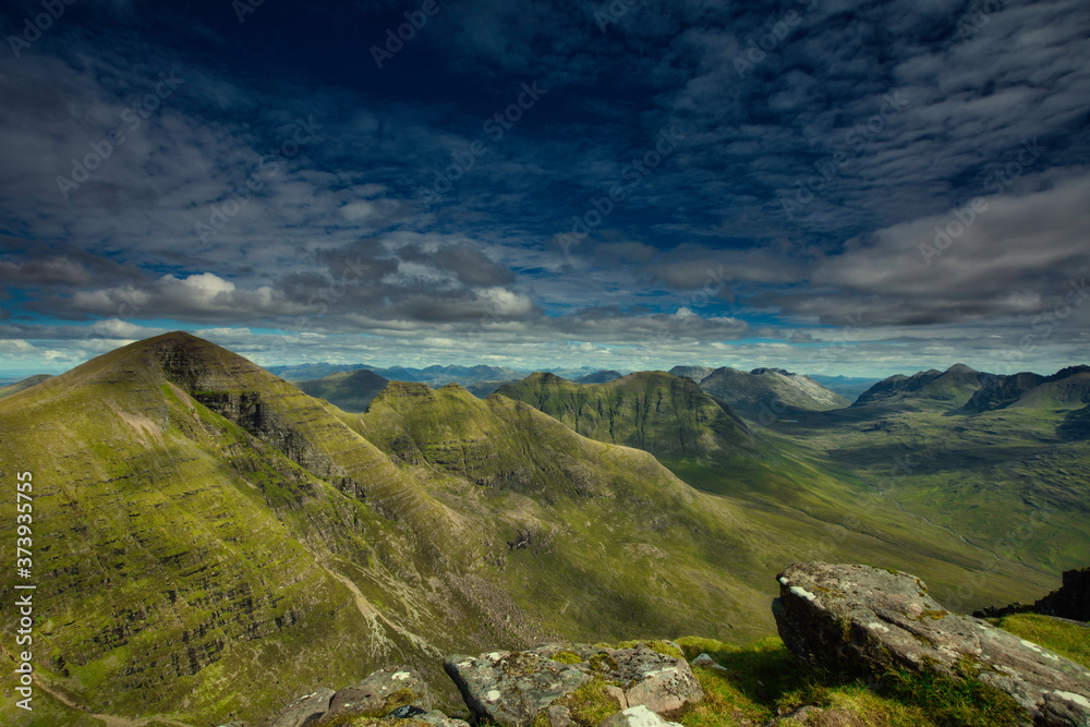 Dramatic view of the Torridon Mountains, highlands, scotland.