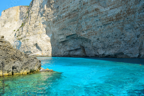 Mediterranean cliffs on the Greek island of Zakynthos © Natalia