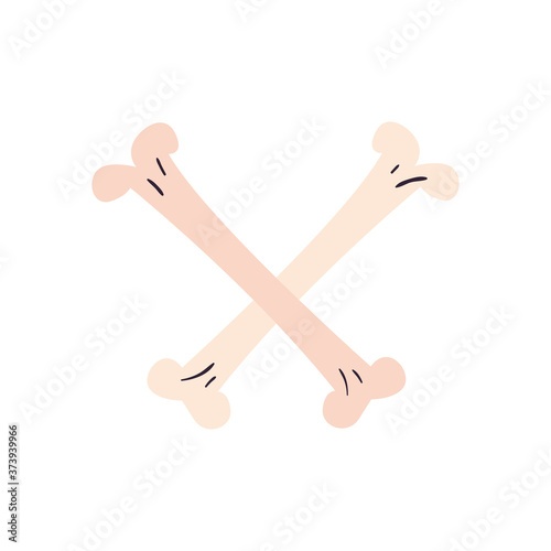 bones free form style icon vector design