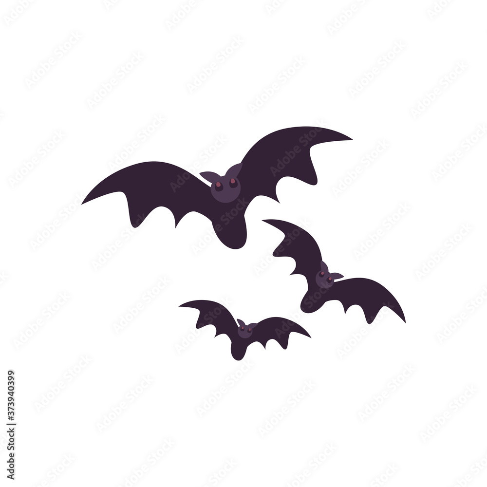 halloween bats cartoons free form style icon vector design halloween bats cartoons free form style icon vector design