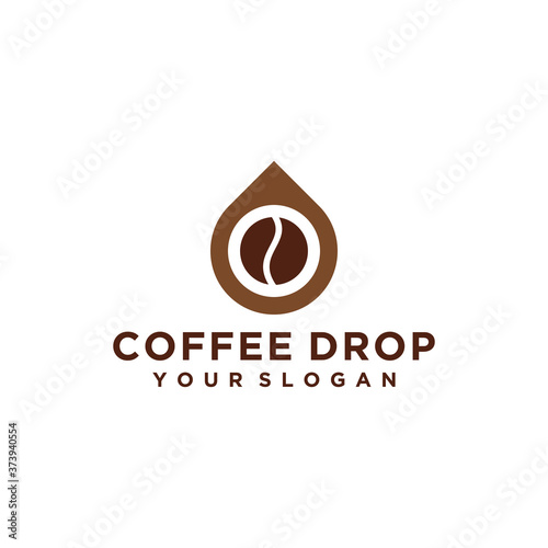 coffee drip logo vector template