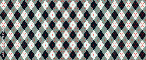 Black, red Harlequin Scottish Argyle style. Diamond pattern. Retro argyle pattern Checkered texture from rhombus, squares Flat tartan checker Vector gingham and bluffalo check line Christmas, xmass