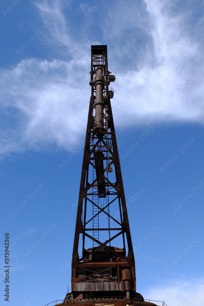 Venezia, arsenale, Gru idraulica Armstrong.