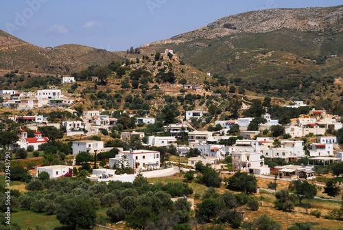 Village view in Leros island, one of Dodecanese islands in southeastern Greece. © Theastock