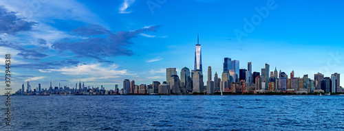 Lower Manhattan skyline, New York City © Dronandy