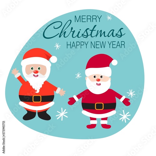 Print Hand drawn of Merry Christmas Collections. Vector Illustration.