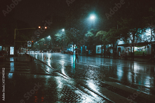 lluvia en la ciudad