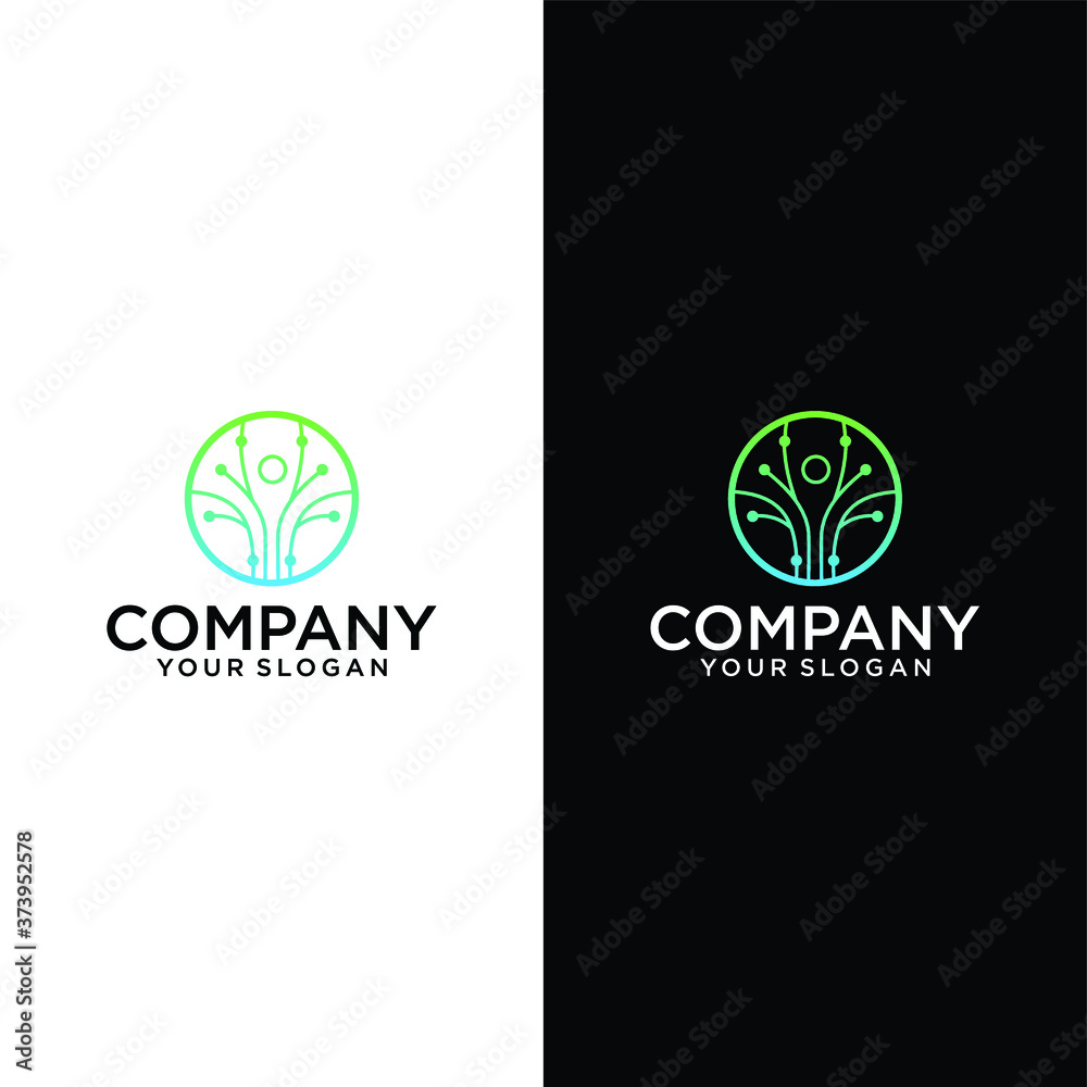 Community Logo Template Vector Symbol for natural tech people. Community Logo Template Vector Symbol for natural tech people.