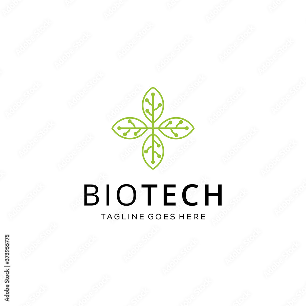 Creative modern tech Tree nature logo, sign vector logo template