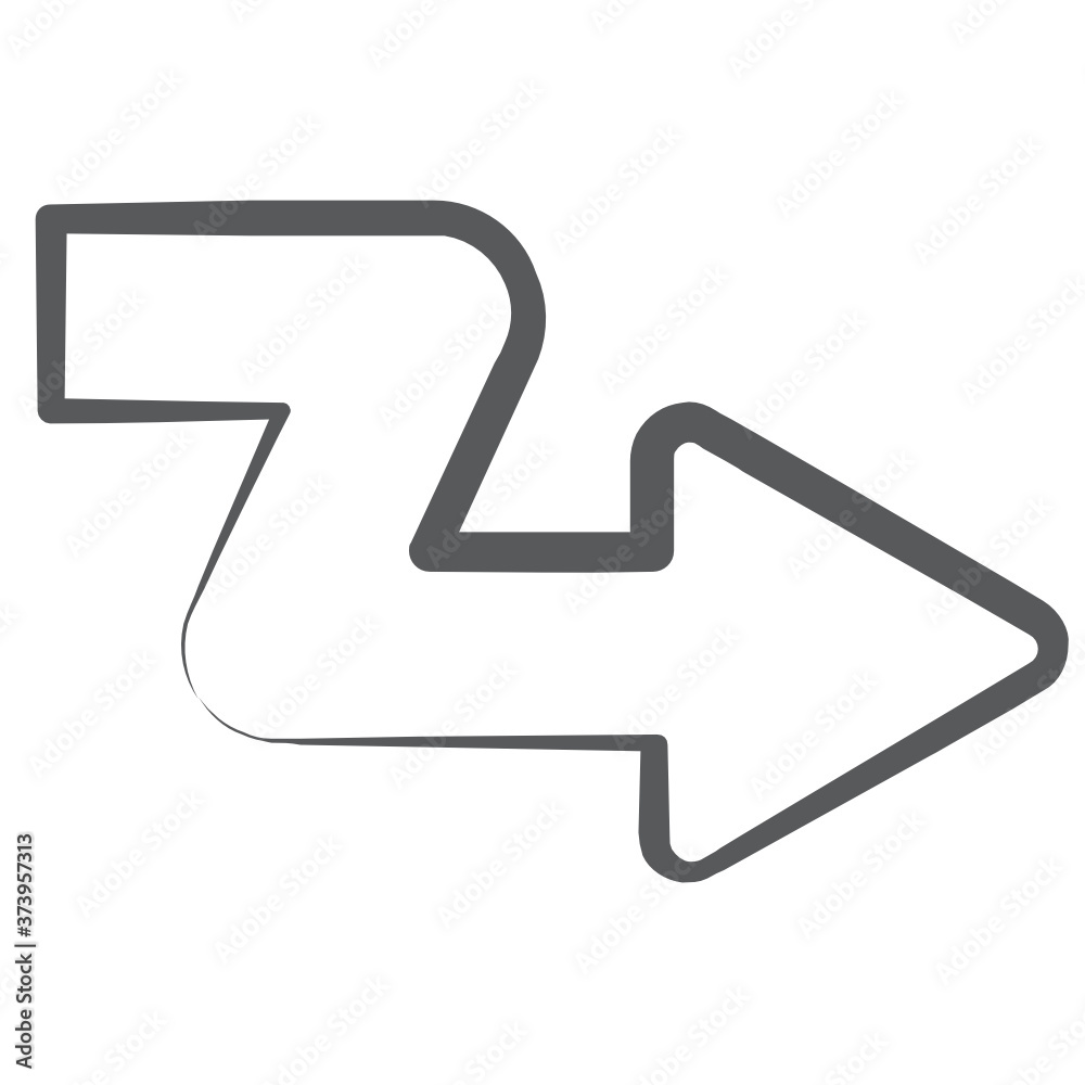Right turn icon in modern line style
Right turn icon in modern line style