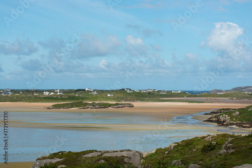 Small islands in the Rosses Bay, County Donegal, Republic of Ireland.