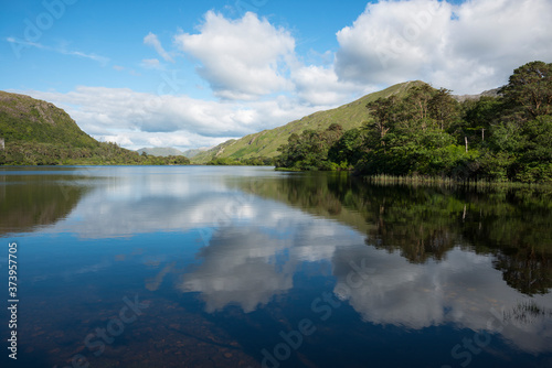 The banks of Fannon Pool (at Kylemore Abbey), Connemara, County Galway, Ireland.  © Andrew