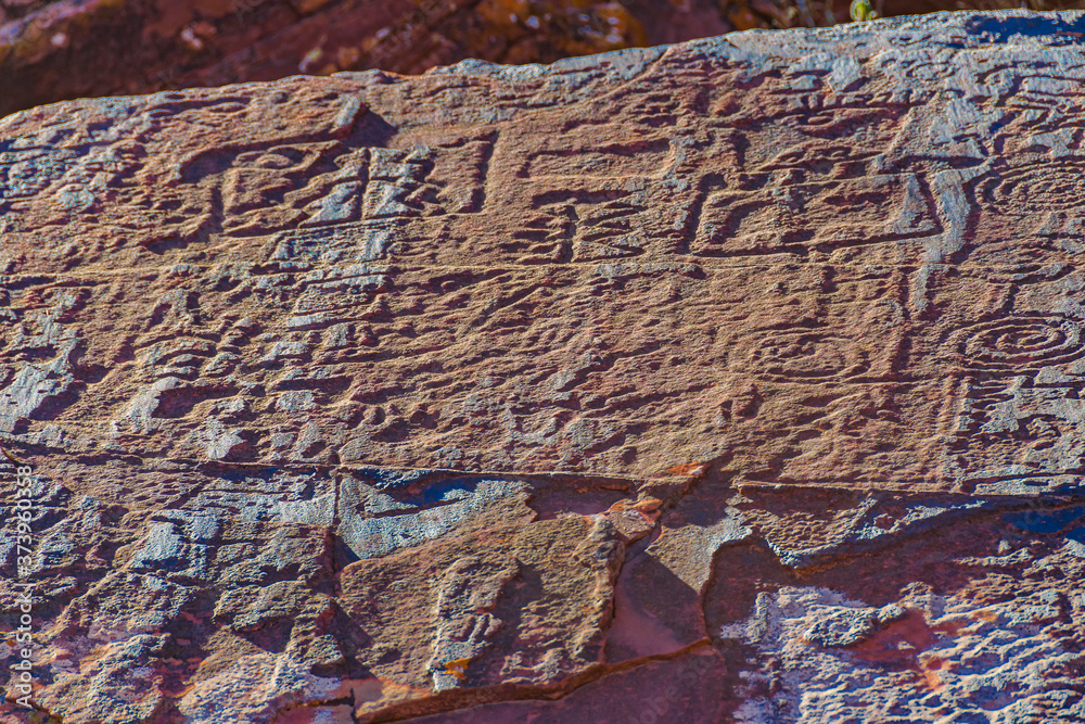 Petroglyphs, Talampaya National Park, Argentina