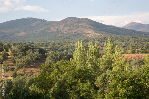 Fototapeta Naklejka Na Ścianę i Meble -  Mountain View near Montejo from Pradena del Rincon; Madrid