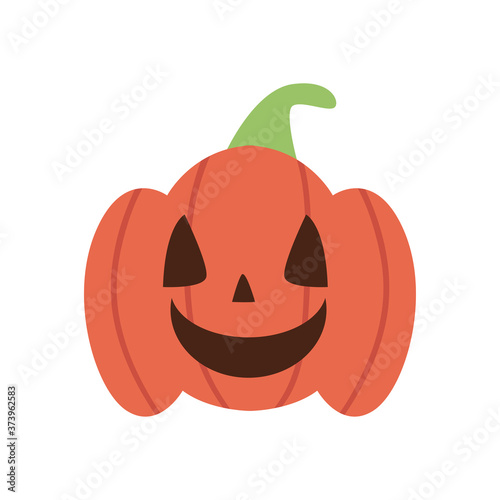 halloween pumpkin cartoon free form style icon vector design
