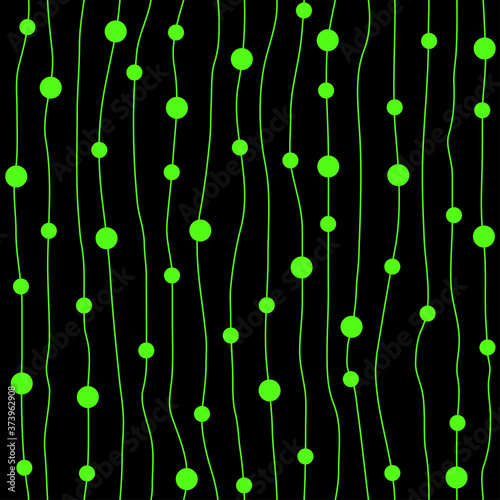 Striped seamless pattern with beads