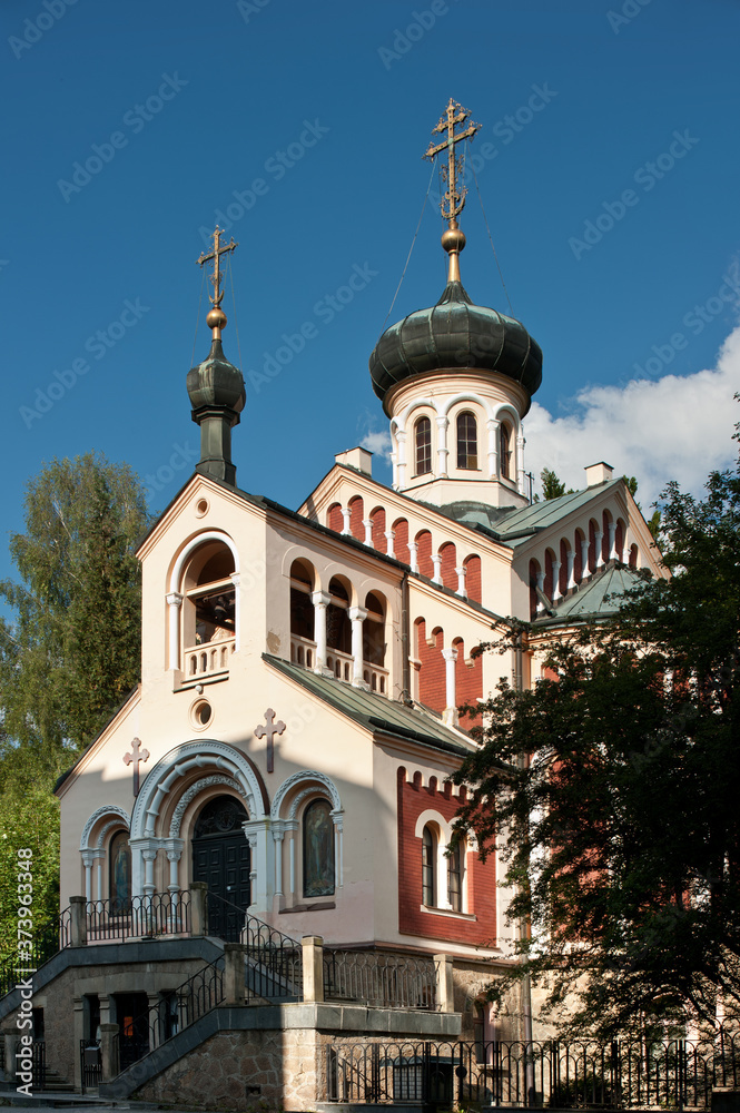 Fototapeta premium Russisch-orthodoxe Kirche in Marienbad