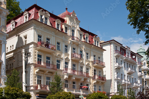 Jugendstilfassaden in Marienbad