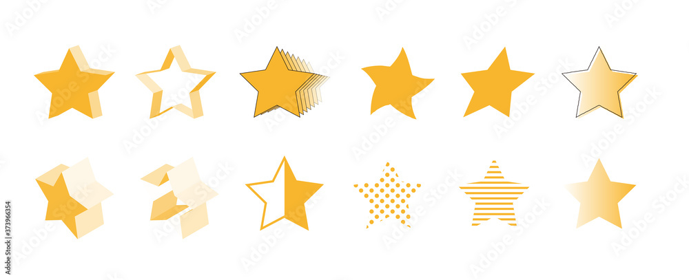 黄色い星のバリエーション