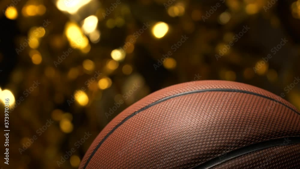 footage of basketball gold bokeh 