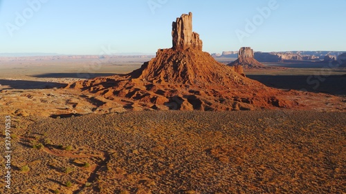 Beautiful Messas in the middle of nowhere in monument Valley photo